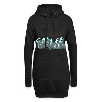 Parkour Course d’obstacles Freerunning - Sweat-shirt à capuche long Femme - noir - Devant