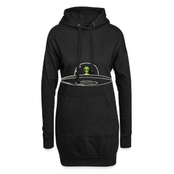 Alien - Hoodie-Kleid - Schwarz - Vorne