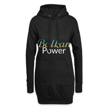 Balkan Power Yugoslavia Serbia T-Shirt Bosnia - Hoodie-Kleid - Schwarz - Vorne