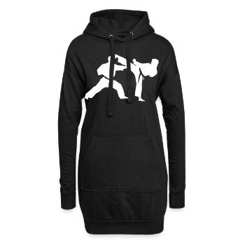 Karaté Temps Libre Cadeau Karatéka - Sweat-shirt à capuche long Femme - noir - Devant