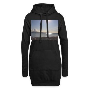 L’amour de la mer Baltique - Sweat-shirt à capuche long Femme - noir - Devant