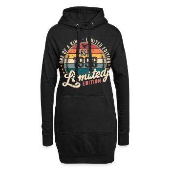 Geburtstagsgeschenk 1998 Jahrgang 1998 Retro 1998 - Hoodie-Kleid - Schwarz - Vorne