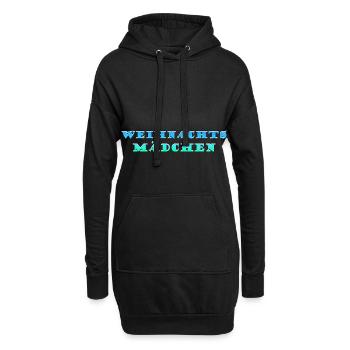 Frohes Fest an Weihnachten - Hoodie-Kleid - Schwarz - Vorne