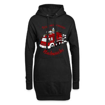 Feuerwehr, Nachwuchs, Feuer, Mann, Frau, Cool - Hoodie-Kleid - Schwarz - Vorne