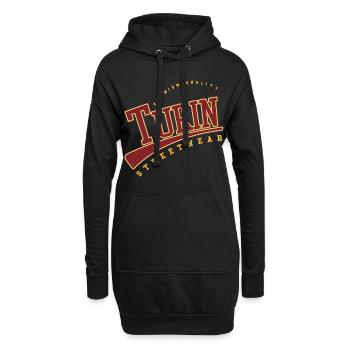 Turin Torino Italien College High School Style - Hoodie-Kleid - Schwarz - Vorne