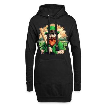 St. Patrick’s Day Shamrock Baseball - Sweat-shirt à capuche long Femme - noir - Devant