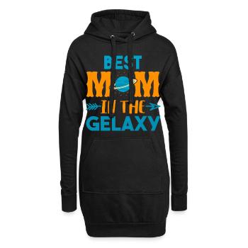 Idée cadeau de mère pour la fête des mères Meilleure mère - Sweat-shirt à capuche long Femme - noir - Devant