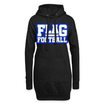 Flag Football - Sweat-shirt à capuche long Femme - noir - Devant