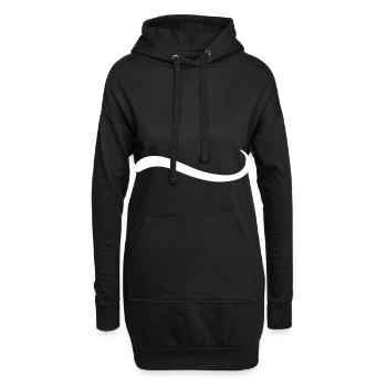 Ligne de soulignement ligne de swing Swash Swosh - Sweat-shirt à capuche long Femme - noir - Devant