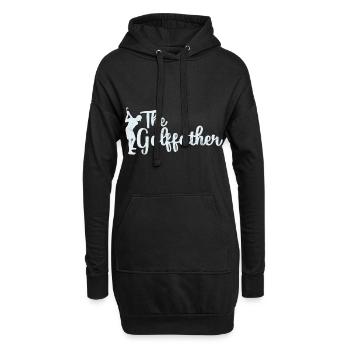 Lustiges Golfer Geschenk - Hoodie-Kleid - Schwarz - Vorne