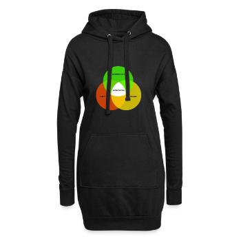 Architekt Architekten Architektur Bauzeichner - Hoodie-Kleid - Schwarz - Vorne
