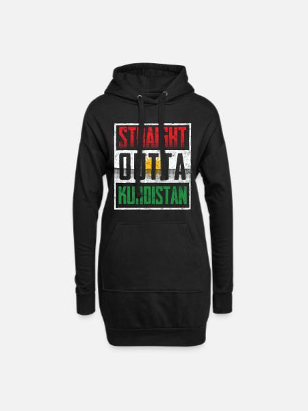 Direct from Kurdistan - Hoodie Dress - black