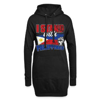 PHILIPPINEN - Hoodie-Kleid - Schwarz - Vorne