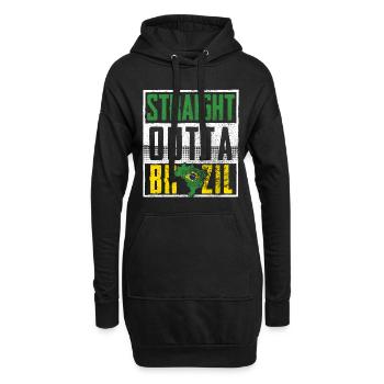 Direct from Brazil - Hoodie Dress - black - Front