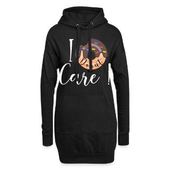 I Donut care - Hoodie-Kleid - Schwarz - Vorne
