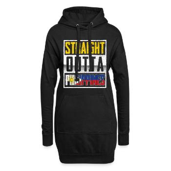 PHILIPPINEN - Hoodie-Kleid - Schwarz - Vorne