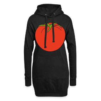 Tomate - Sweat-shirt à capuche long Femme - noir - Devant