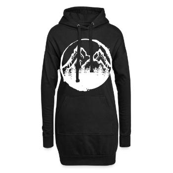 Forest tree forester gift - Hoodie Dress - black - Front