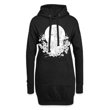 Bélier - La Fille Ram - Sweat-shirt à capuche long Femme - noir - Devant