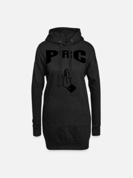 Prc Balkan Serbien - Hoodie-Kleid - Schwarz