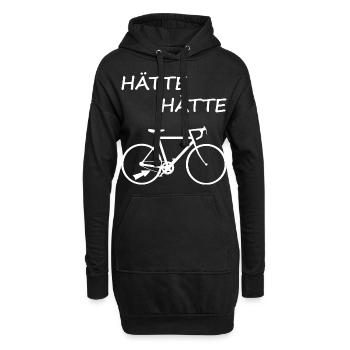 Hätte Hätte Fahrradkette - Hoodie-Kleid - Schwarz - Vorne