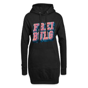 Freiburg Allemagne City Font Vintage Rétro - Sweat-shirt à capuche long Femme - noir - Devant