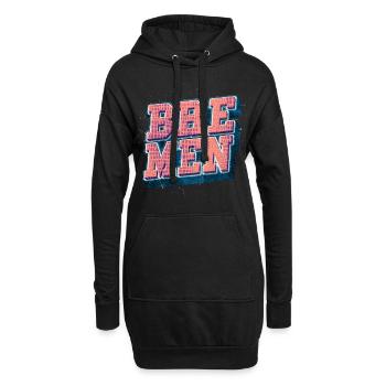 Brême Allemagne City Font Vintage Rétro - Sweat-shirt à capuche long Femme - noir - Devant