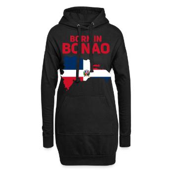 Bonao - Sweat-shirt à capuche long Femme - noir - Devant
