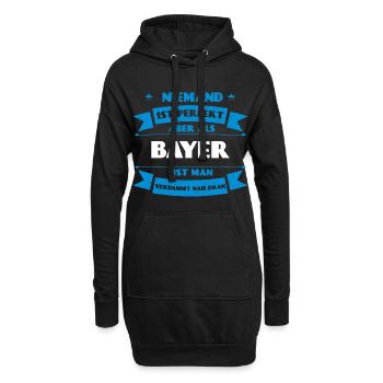 Perfekter Bayer - Bayern Deutschland - Hoodie-Kleid - Schwarz - Vorne