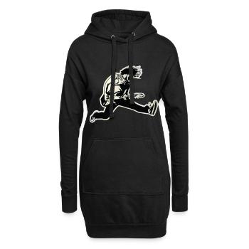 Cadeau guitare guitare guitariste musique groupe - Sweat-shirt à capuche long Femme - noir - Devant