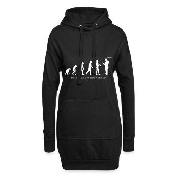 Evolution Mathematiker lustiges cooles Geschenk - Hoodie-Kleid - Schwarz - Vorne