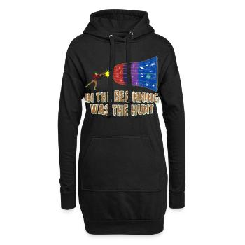 Jagd Geschenk für Jäger Galaxie Kosmos Planeten - Hoodie-Kleid - Schwarz - Vorne