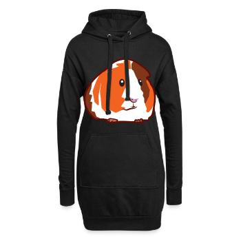 Cobaye mignon Comme animal de compagnie et rongeur - Sweat-shirt à capuche long Femme - noir - Devant