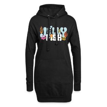 OCEAN D'EAU DE QUALITÉ DE JELLYFISH - Sweat-shirt à capuche long Femme - noir - Devant