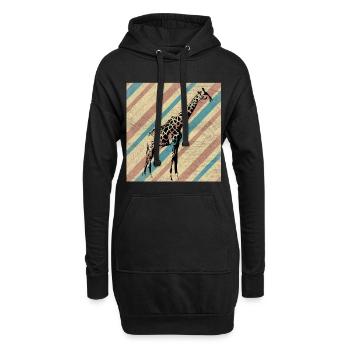 Safari - Hoodie-Kleid - Schwarz - Vorne
