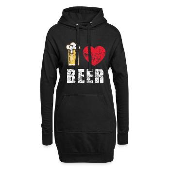 J’aime la bière I Bayern Munich - Sweat-shirt à capuche long Femme - noir - Devant