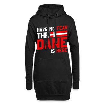 Drapeau danois couleurs peur pays nord - Sweat-shirt à capuche long Femme - noir - Devant