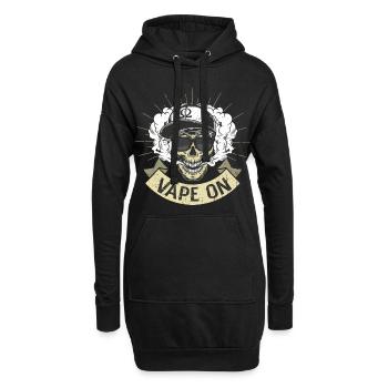 Cloud Chaser - Vaping Gangster - Vape On - Hoodie-Kleid - Schwarz - Vorne