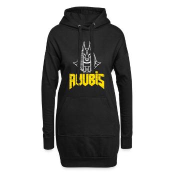 Ägypten Gott Anubis Pyramide Sphinx Gizeh - Hoodie-Kleid - Schwarz - Vorne