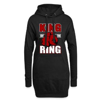 Boxkampf Boxer Kämpfer Boxen Kampfsport Boxring - Hoodie-Kleid - Schwarz - Vorne
