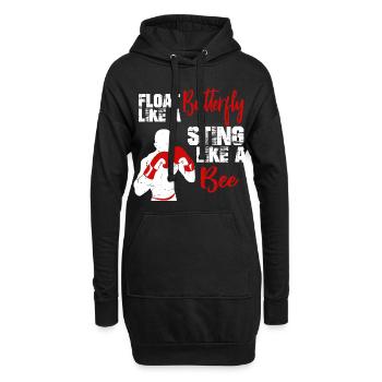 Boxe sport hobby boxer boxe gants de boxe - Sweat-shirt à capuche long Femme - noir - Devant