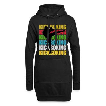Kick-Boxing Kick-Boxing - Sweat-shirt à capuche long Femme - noir - Devant