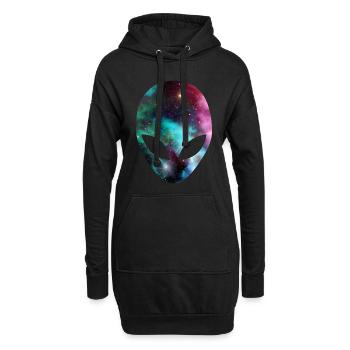 Alien - Hoodie-Kleid - Schwarz - Vorne