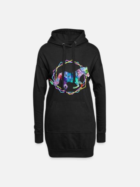 Cheval - Sweat-shirt à capuche long Femme - noir