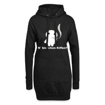 N peu de drogue - Sweat-shirt à capuche long Femme - noir - Devant
