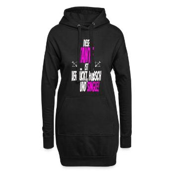 Tante Patentante Schwester Neffe Geschenk Birthday - Hoodie-Kleid - Schwarz - Vorne