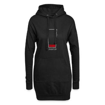 Alkohol - Hoodie-Kleid - Schwarz - Vorne