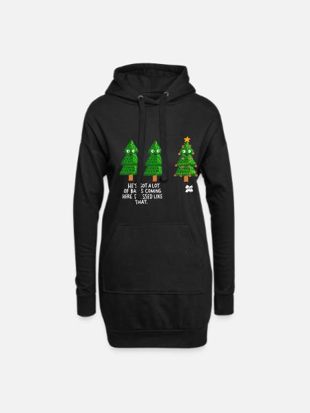 Christmas Gift Gift Idea Funny humor - Hoodie Dress - black