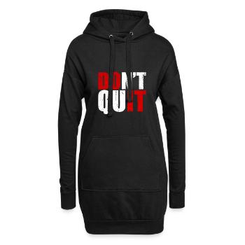Fitness - Sweat-shirt à capuche long Femme - noir - Devant