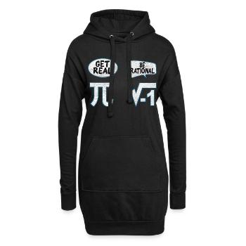Mathelehrer Pi Mathematik Mathe mathematisch - Hoodie-Kleid - Schwarz - Vorne